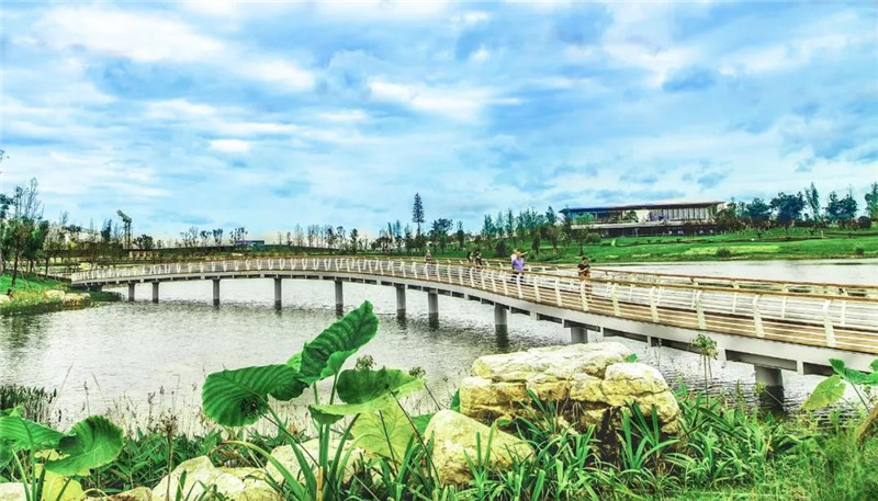 成都新津：天府明珠公园暨民营经济博物馆正式对外开放