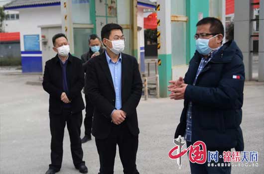 嘉陵区区长史燚调研企业复工复产和疫情防控情况