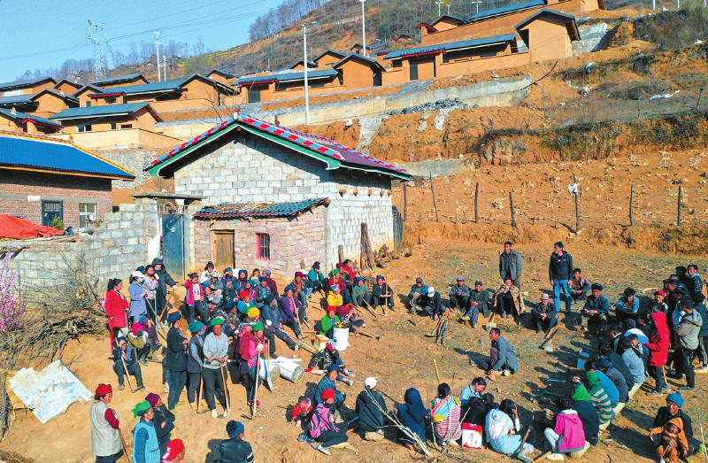 凉山腾地村：建好新房种新桃