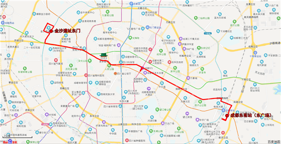 6月25日起 成都新開高鐵旅游觀光線等4條公交專線