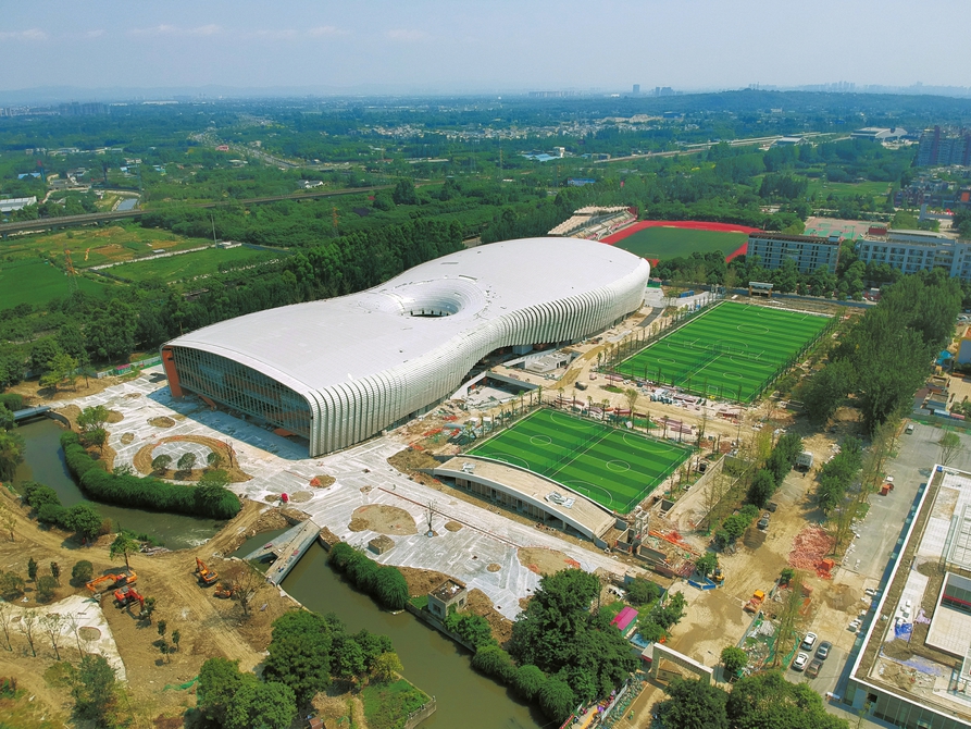 力争10月前完成施工 成都大运会水球馆建设进入倒计时