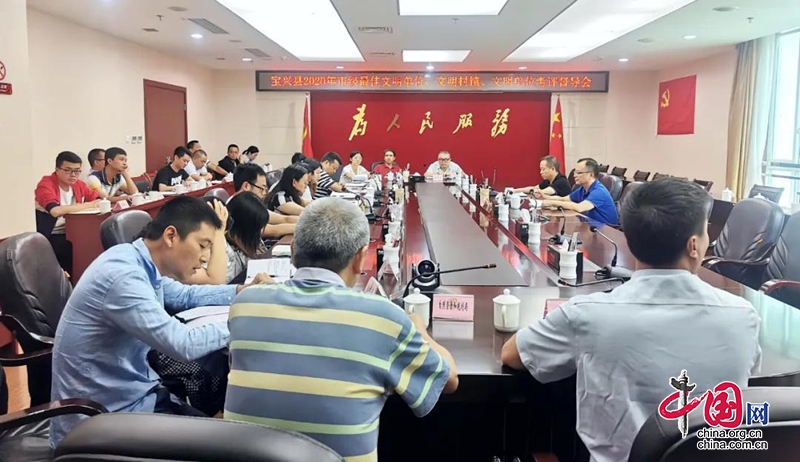 宝兴县召开2020年市级最佳文明单位 文明村镇 文明单位考评督导会