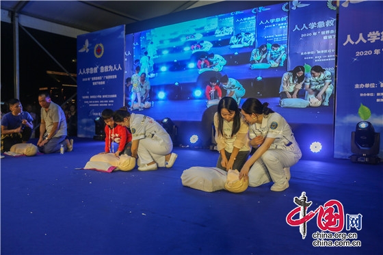 纪念第21个“世界急救日” 成都新津在行动