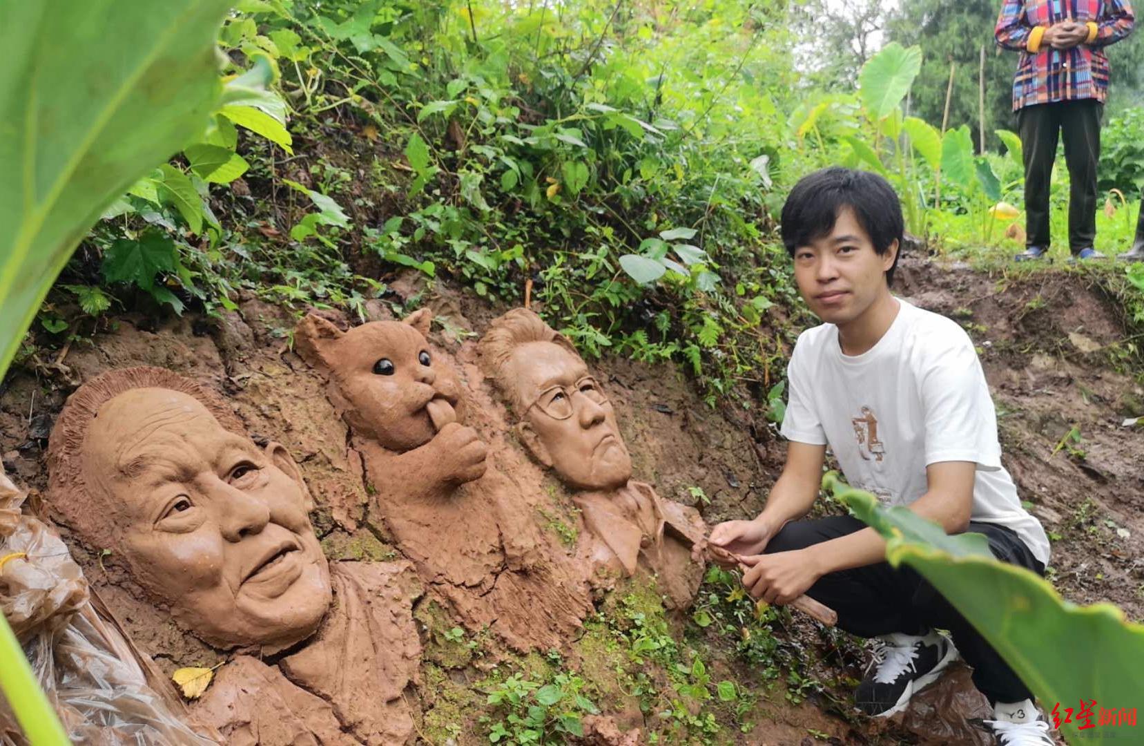 对话泥塑钟南山像的四川小伙：他眼泛泪光打动了我，用时一周，还创作了袁隆平像