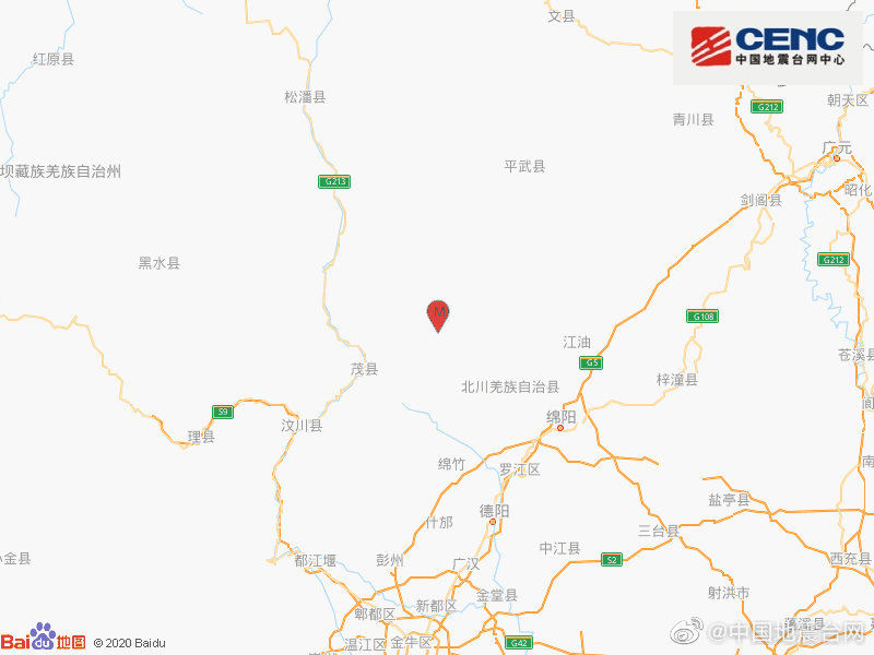 绵阳北川发生4.6级地震  四川省地震局：与之前的水井温度升高无关联