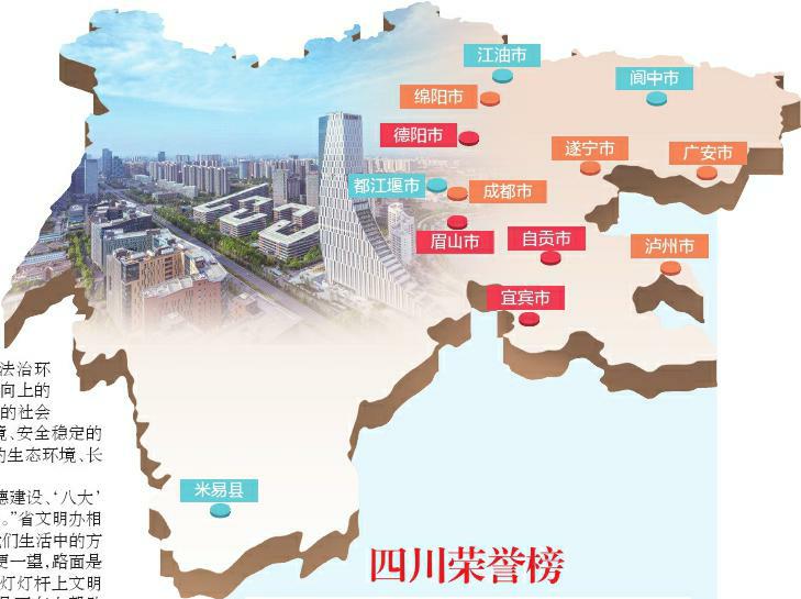 四川的全国文明城市从5个增加到13个 “历史性突破”的背后