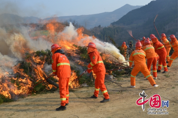 廣元朝天：350余人演練滅火 只為保衛(wèi)青山