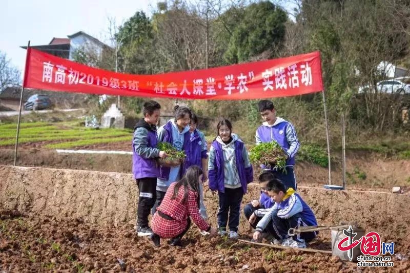 劳动教育树时代新人 南充高中组织学子到田间学农