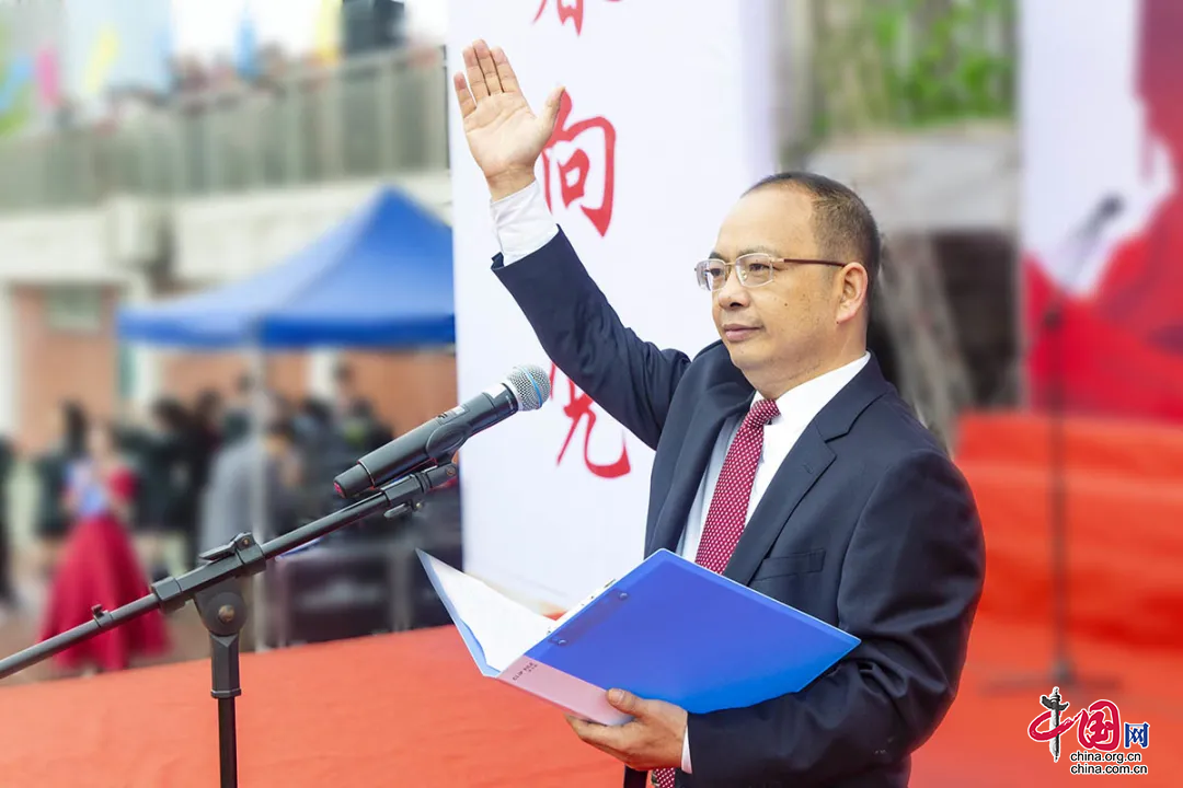 蔡礼儒作动员讲话