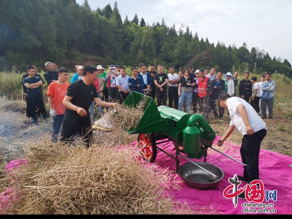 廣元昭化：秸稈粉碎還田 讓農田變質農民受益    