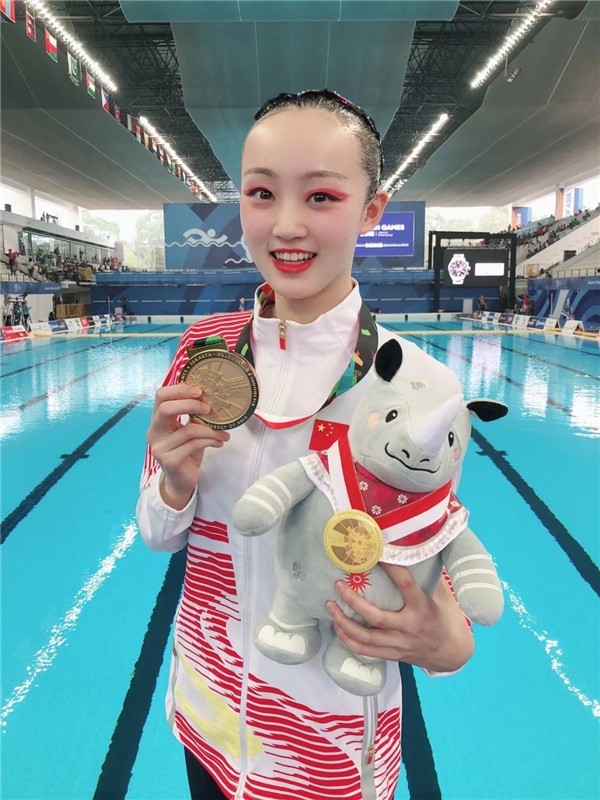 達州23歲女將肖雁寧征戰東京奧運會 8歲便入選省花樣游泳隊