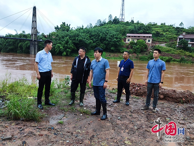 翠屏區領導唐焱到金坪鎮指導防汛減災工作