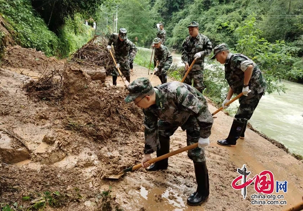 大暴雨致旺蒼境內省道多處阻斷 部分道路已搶通