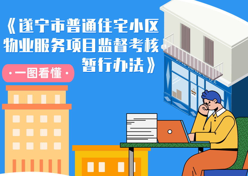 一图看懂《遂宁市普通住宅小区物业服务项目监督考核暂行办法》