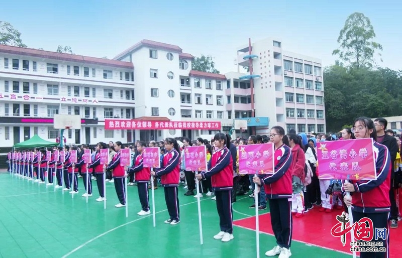 武胜县创建“全国柔力球之乡”乡镇片区师生柔力球比赛开赛