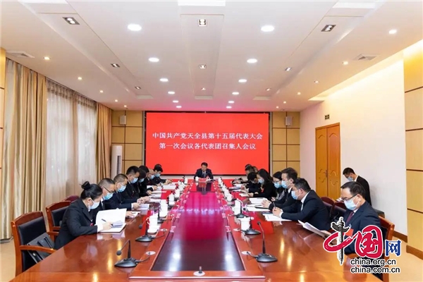 中国共产党天全县第十五届代表大会第一次会议召开各代表团召集人会议
