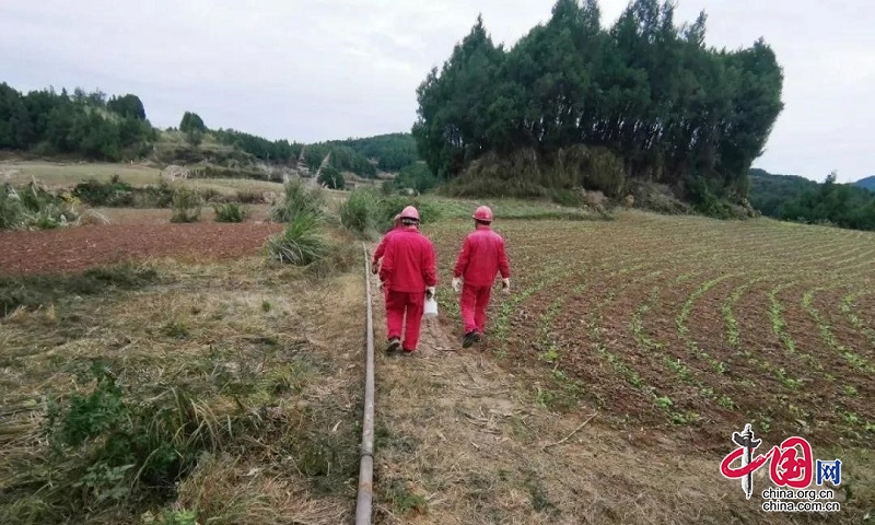 川中油气矿修建临时保供工程 解决区域供气难题