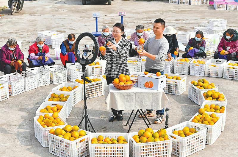 广安市前锋区：直播带货助农增收