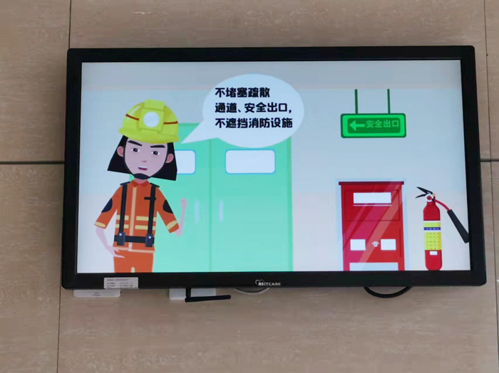 蓬溪消防积极协调辖区社会单位播放消防安全宣传动画片
