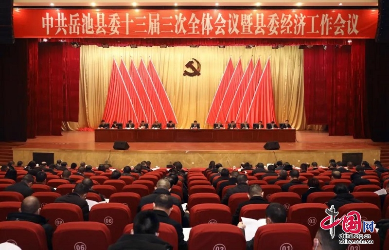中国共产党岳池县第十三届委员会第三次全体会议公报