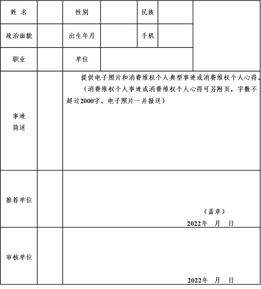 瀘州市市場監督管理局發佈“尋找2021瀘州最美消費維權年度人物”宣傳選樹活動的通知