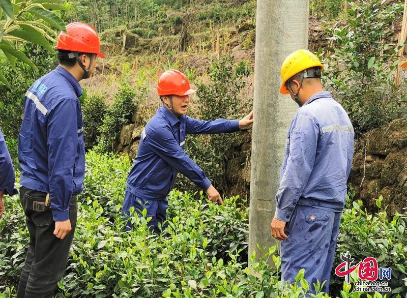 雨停人未歇 巡检保安全——四川能投筠连电力开展雨后全域巡检