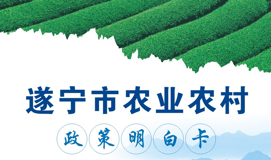 6大类21项！一图看懂遂宁市农业农村政策明白卡