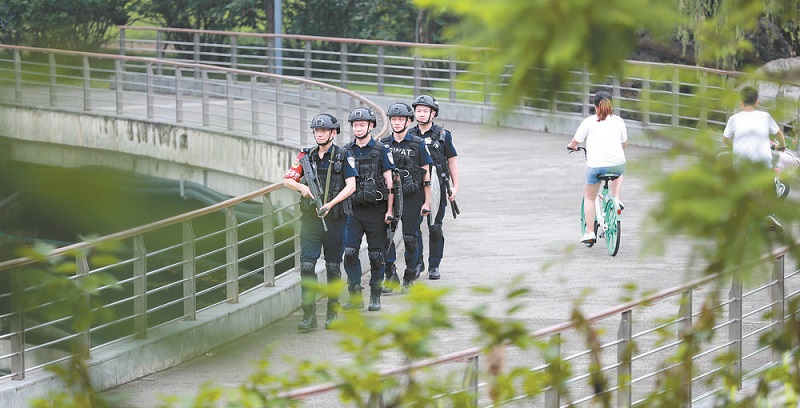 绿道上的别样“警色” 