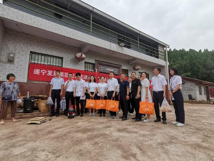 遂宁发展集团到荷叶乡青溪村开展主题党日活动