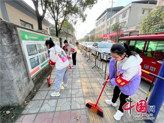 綿陽市安州區秀水一小開展凈化校園及周邊環境治理活動