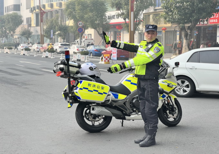 射洪市公安交警大队圆满完成2023年春节期间道路交通安全管理工作