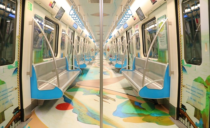 成都地铁“江山如画号”主题列车正式上线