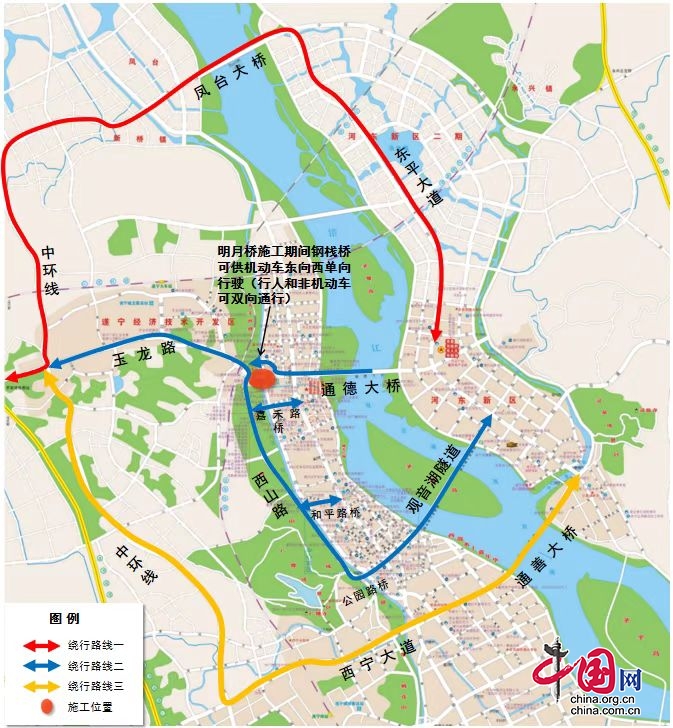 公告！遂宁市城区明月桥将重建 4月6日至12月31日限行