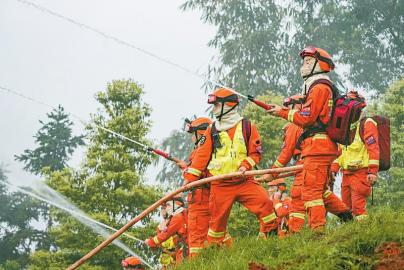 泸州举行森林火灾大规模实战演练