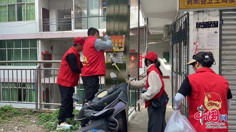 劍閣縣普安鎮：青年幹部顯擔當 環境整治有力量