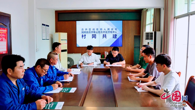 自贡市贡井区首个“村网共建”示范点正式投入运行