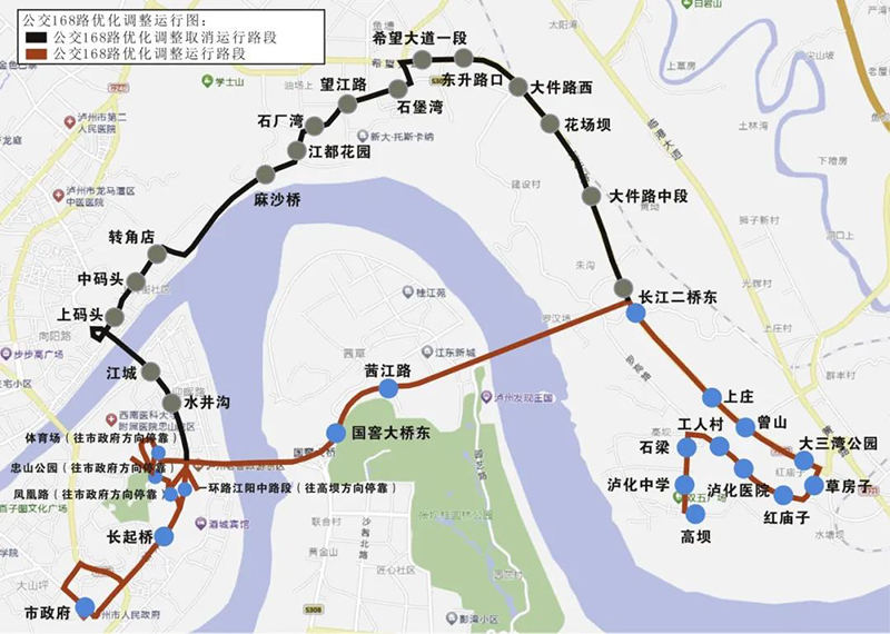 瀘州長江二橋及其連線7月1日試通車，公交線路這樣走